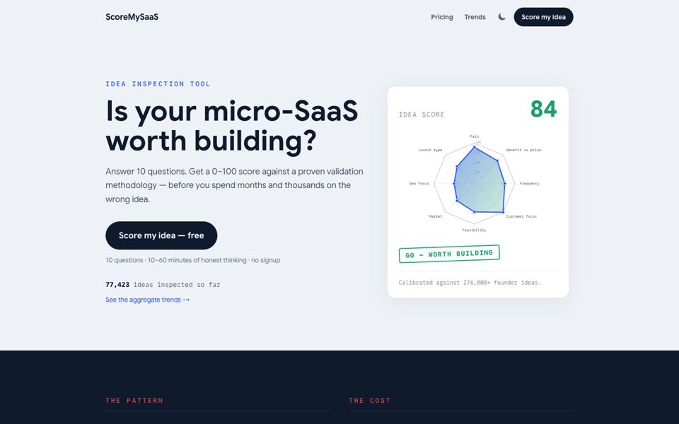 ScoreMySaaS